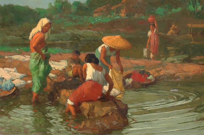 Fernando Amorsolo - Women Washing, 1933